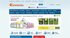 Desktop Screenshot of elektrouniversal.cz